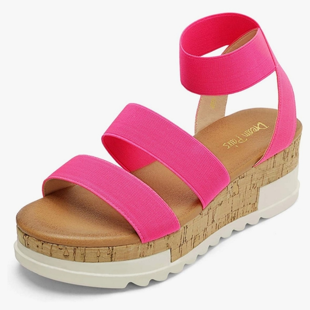 Dream Pairs Women's Open Toe Ankle Strap Platform Sandals